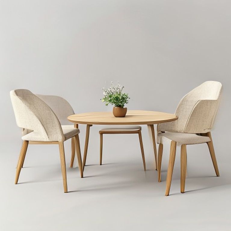 Mesa de comedor nórdica 6 sillas