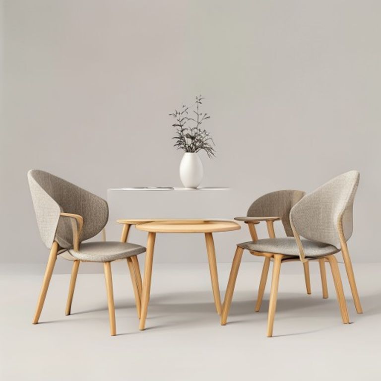 Mesa de comedor nórdica 6 sillas